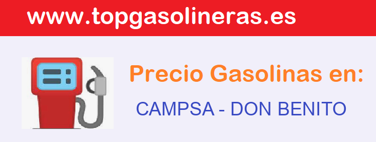Precios gasolina en CAMPSA - don-benito